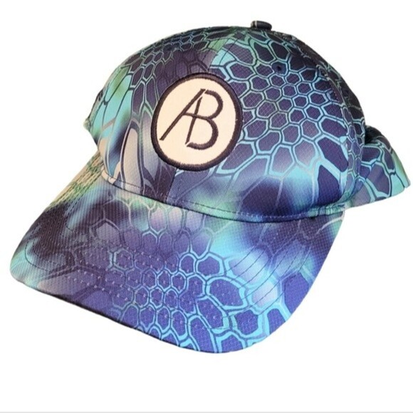Richardson 874 Casual Performance Hat Geometric Camo Blue - Picture 1 of 10